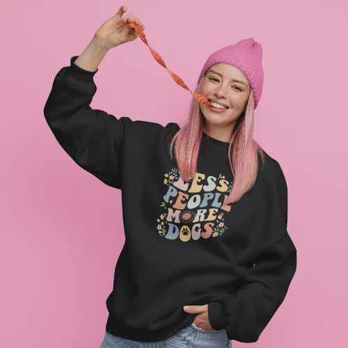 Less People More Dogs Sweatshirt