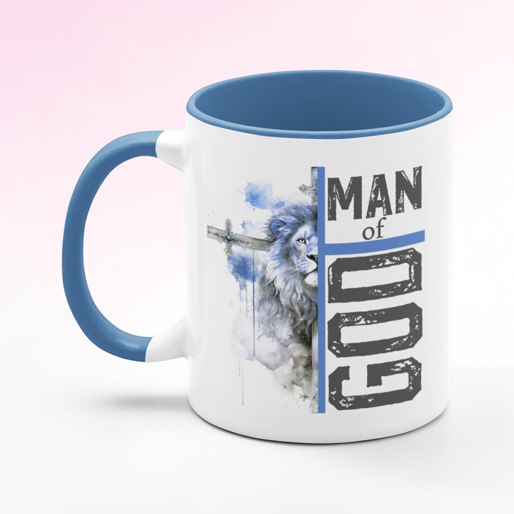 Blue Man of Faith Mug