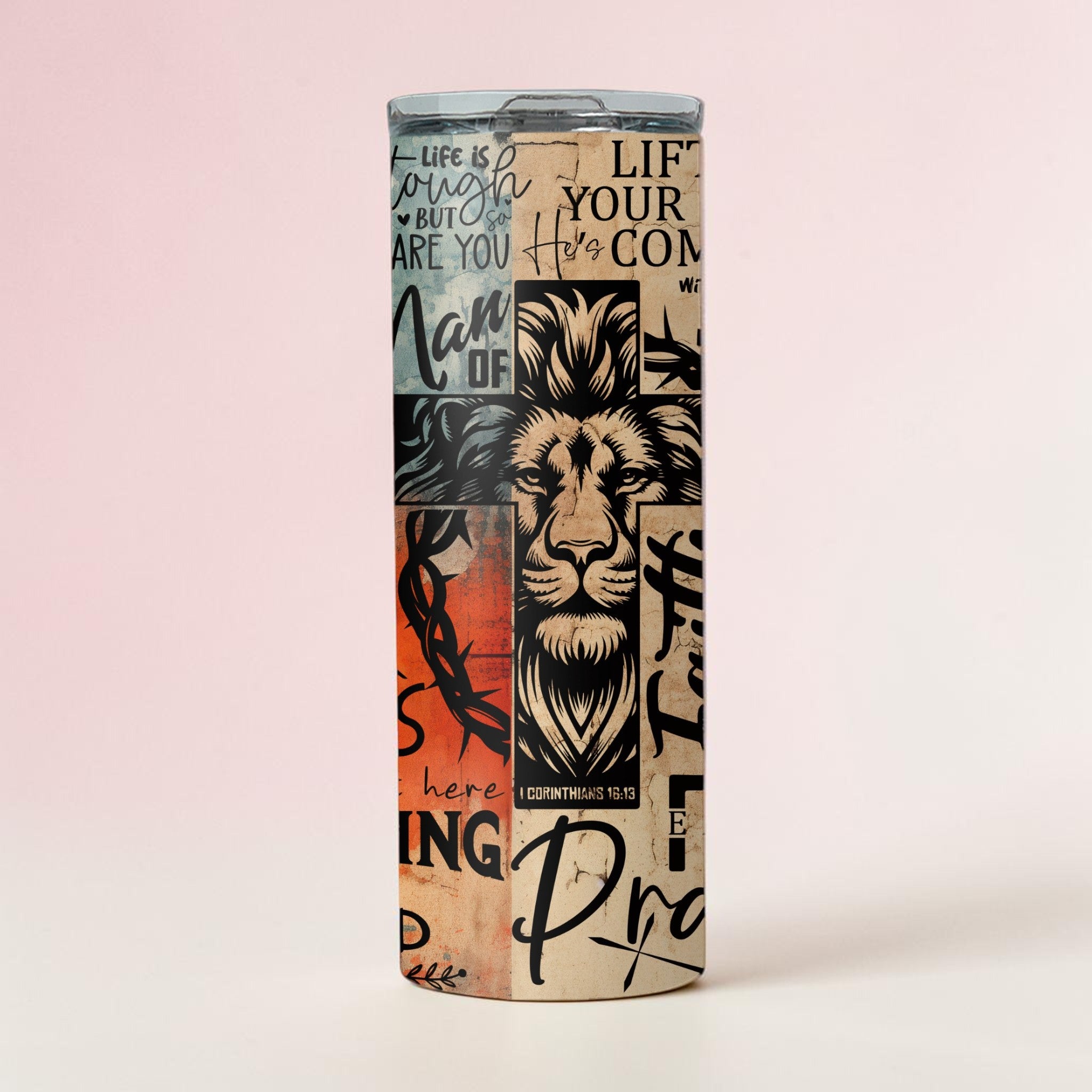 Orange Man Of Faith Tumbler