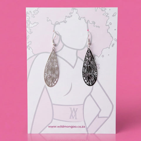 Metal Teardrop Earrings