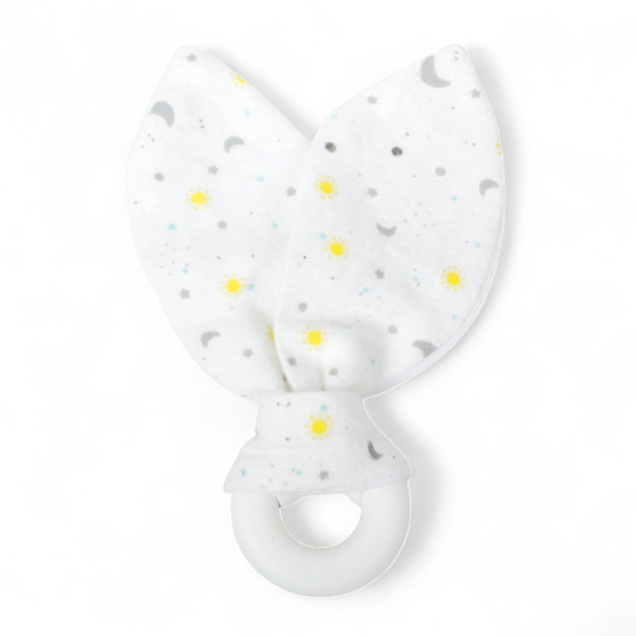 Moon and Star Teething Ring