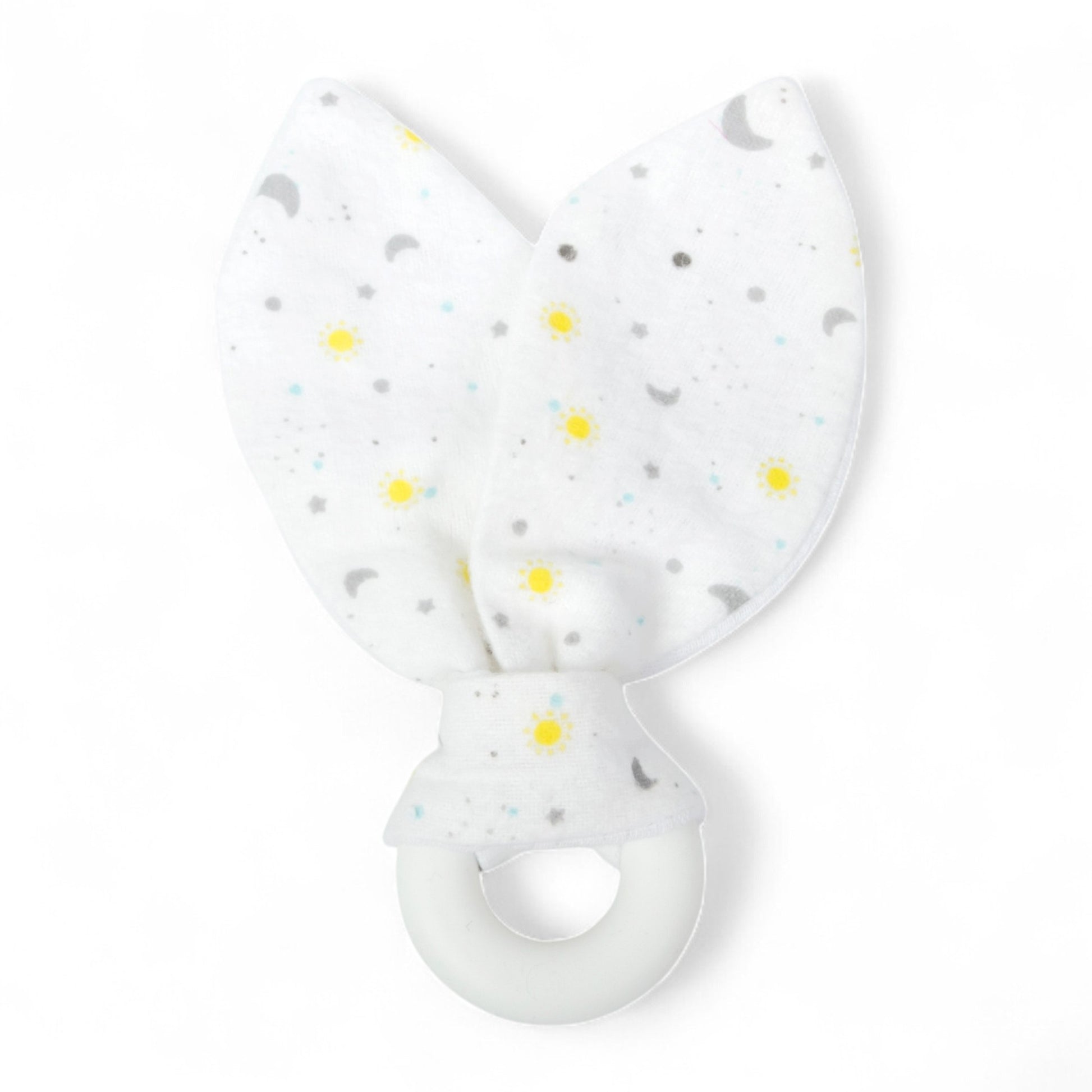 Moon and Star Teething Ring