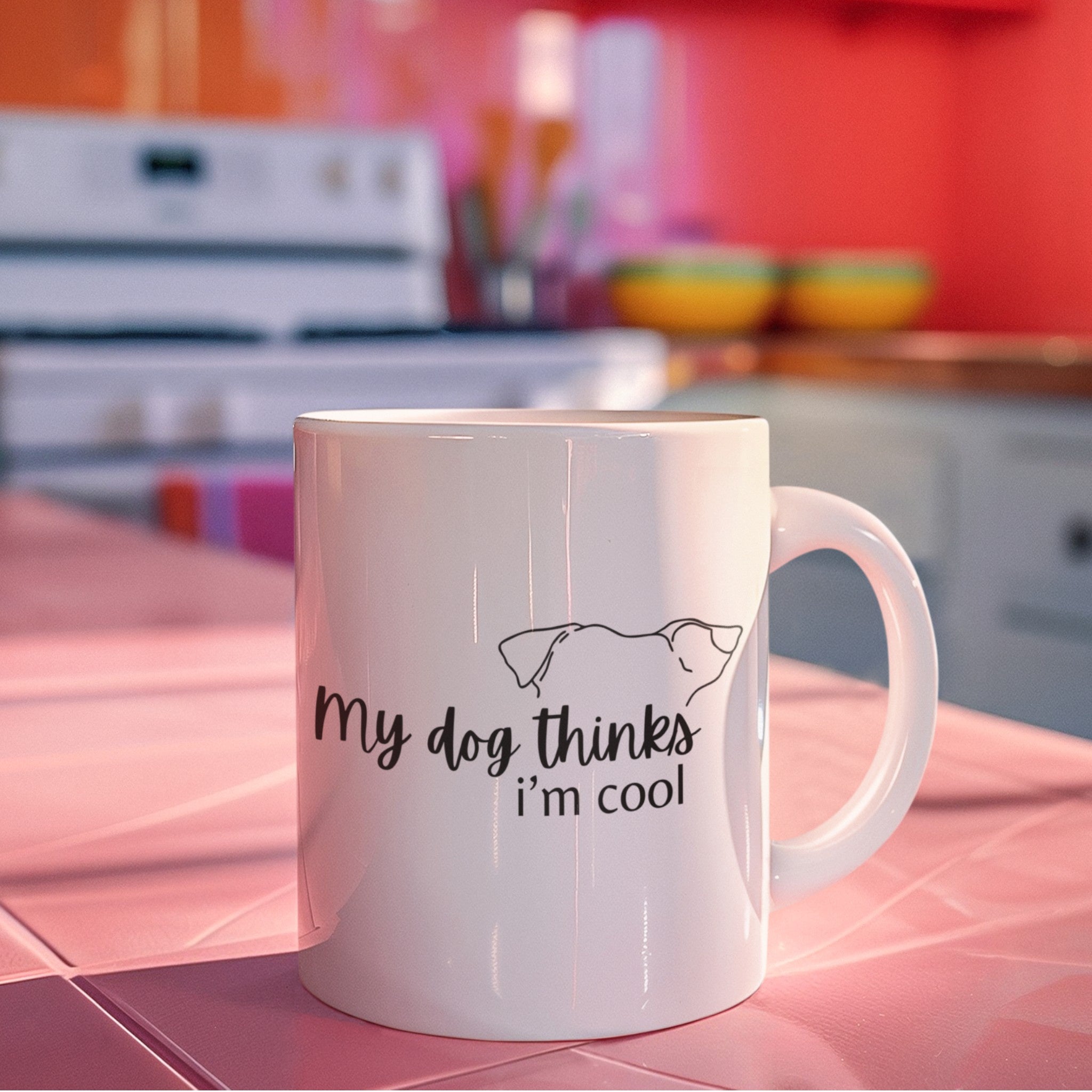 My Dog Thinks I'm Cool Mug