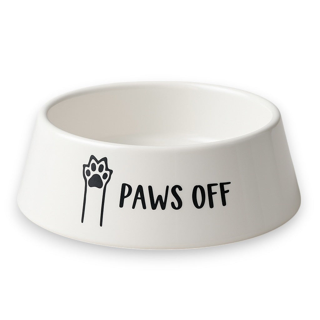 Paws Off Cat Bowl
