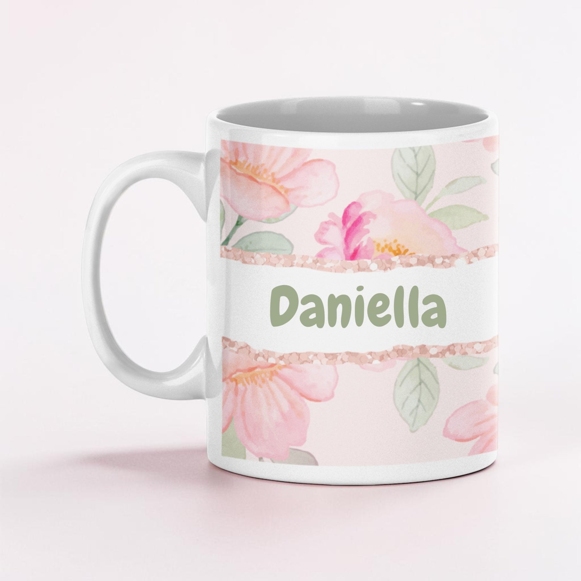 Personalised Floral Mug