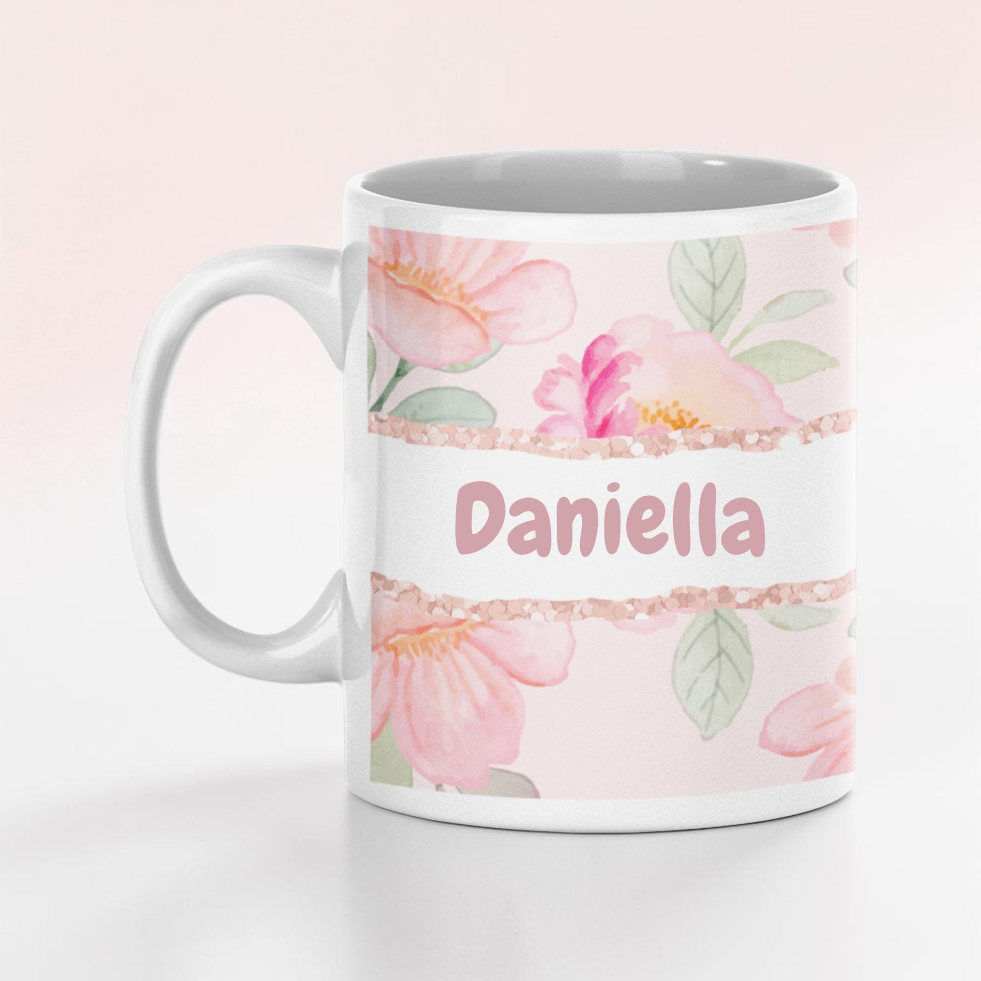 Personalised Floral Mug