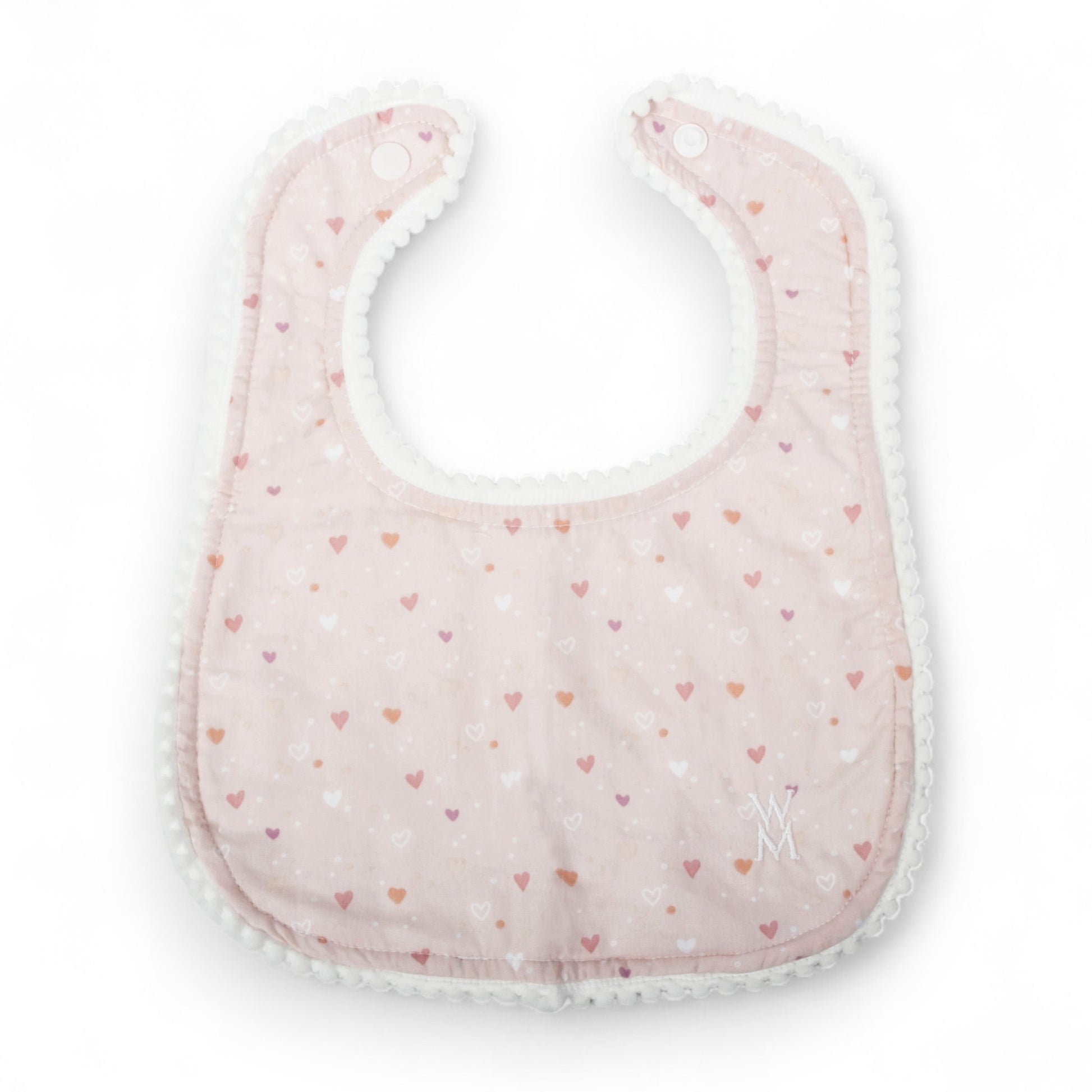 Pink Heart Bibs