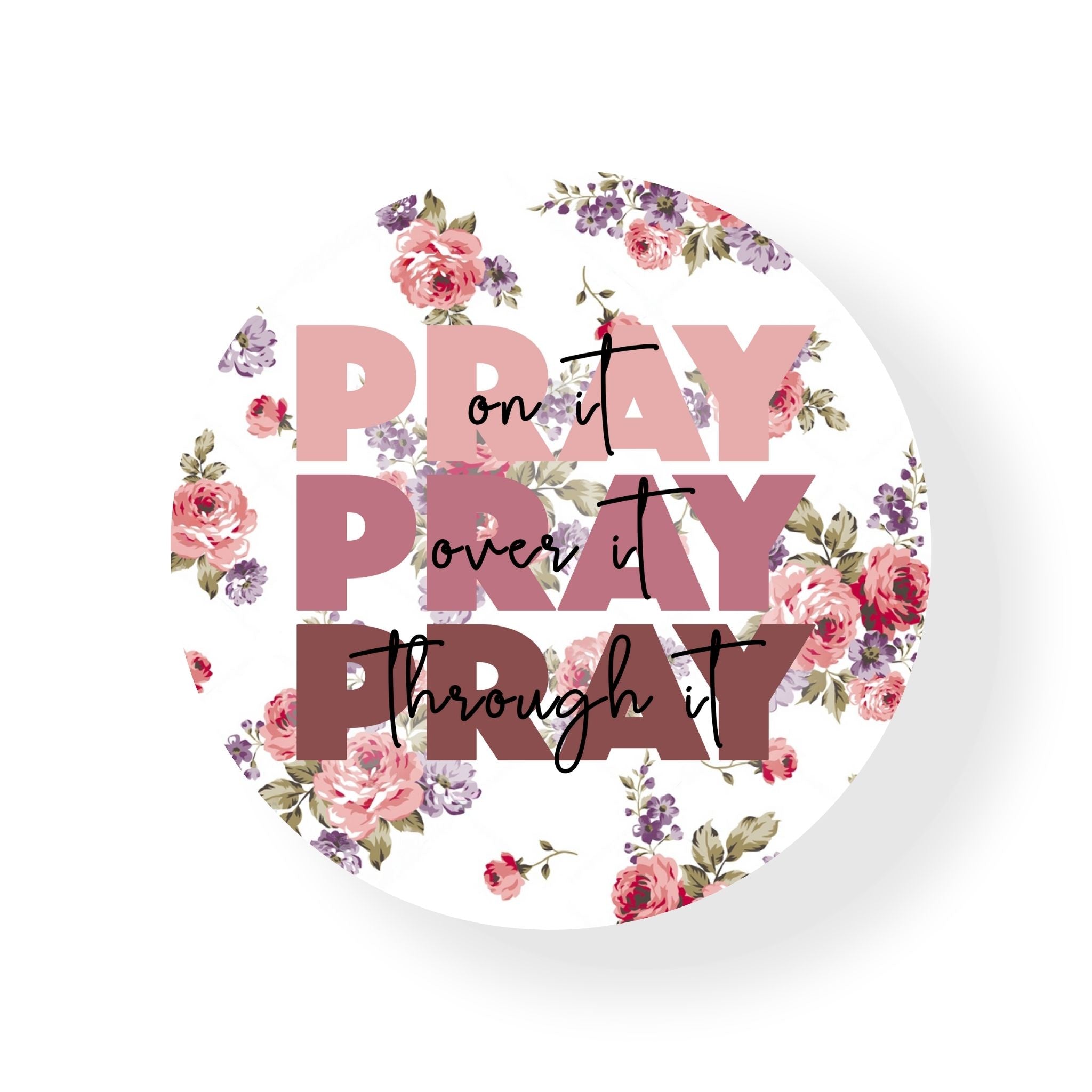 Pink Pray Coaster