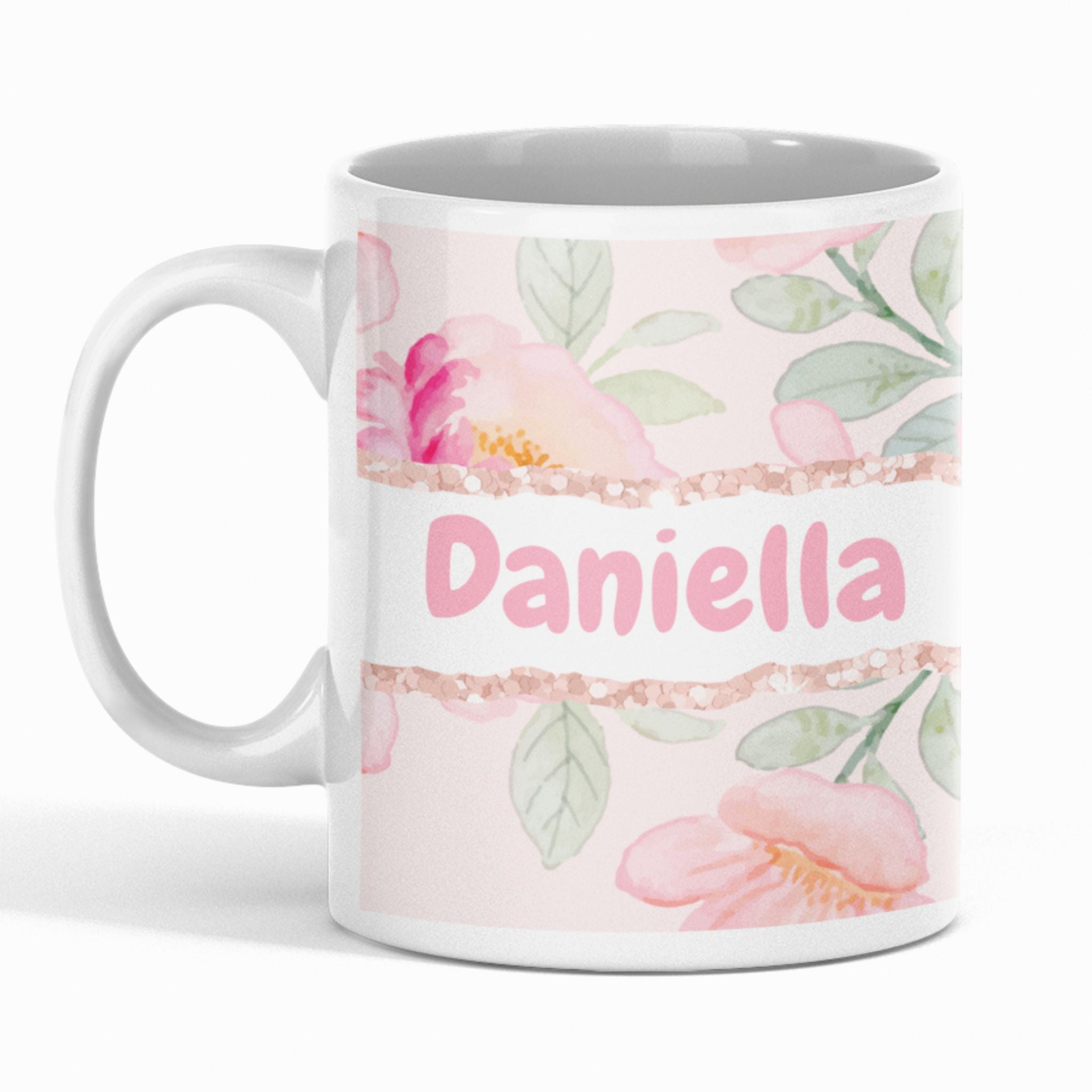 Personalised Floral Mug