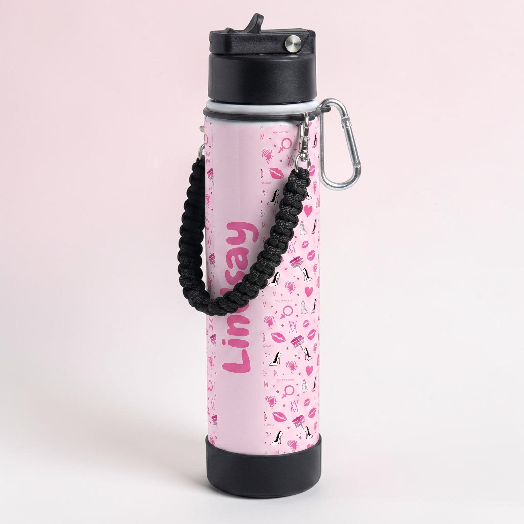 Power in Pink Water Bottle