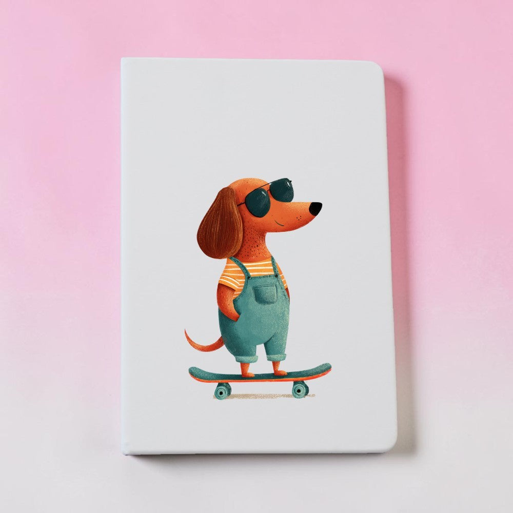 Skateboarding Dog Notebook