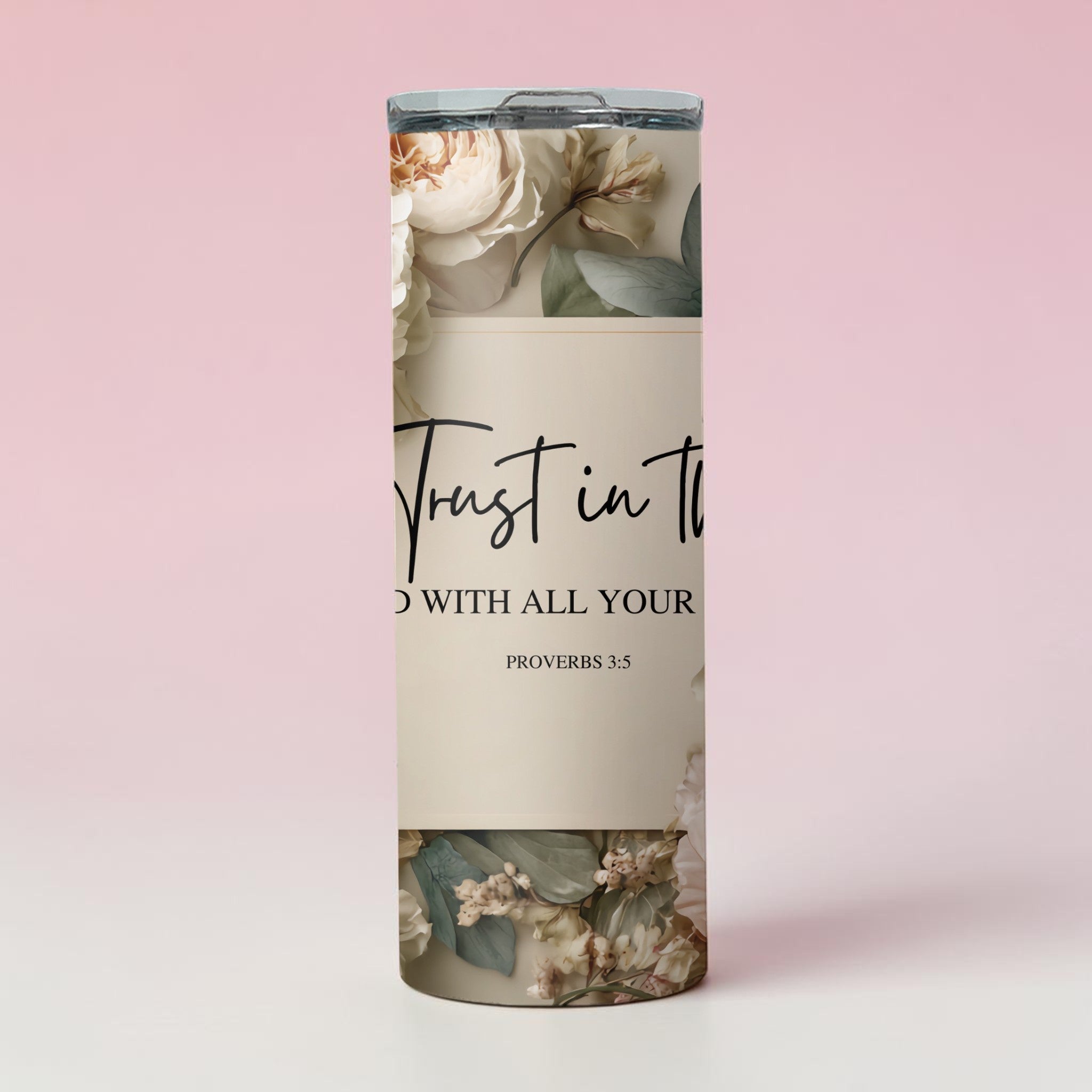 Trust in the Lord Floral Tumbler