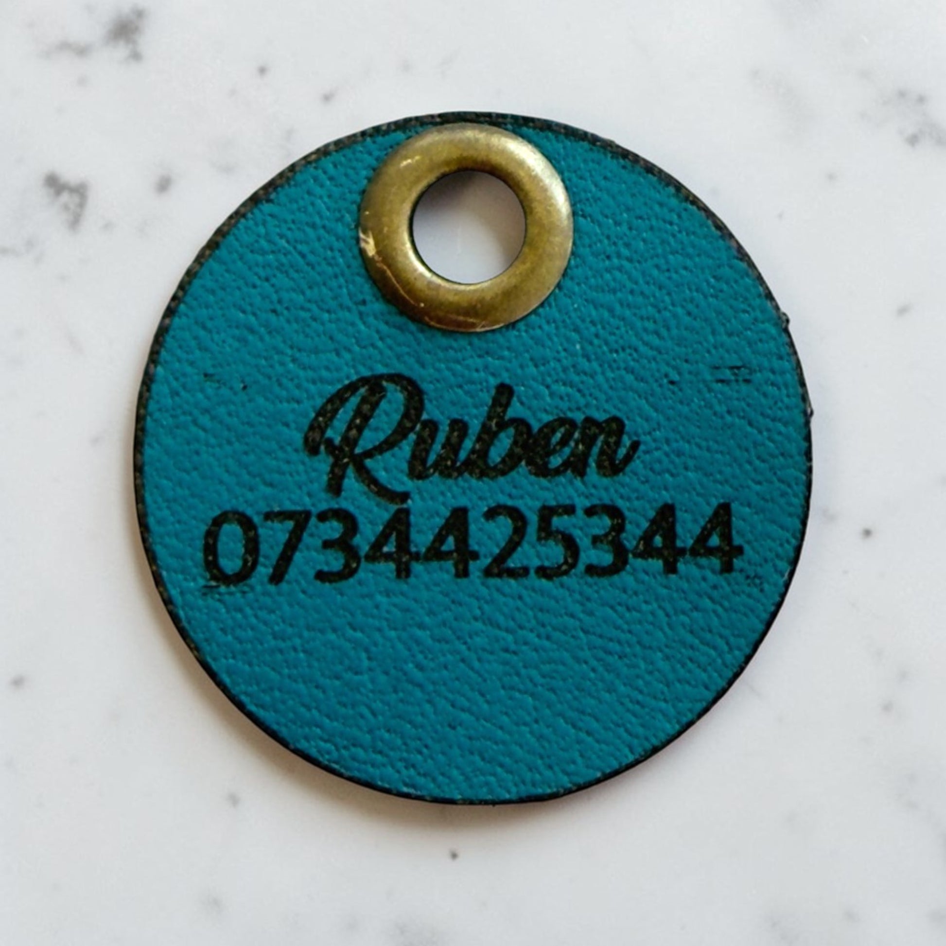 Leather ID Tag - Single