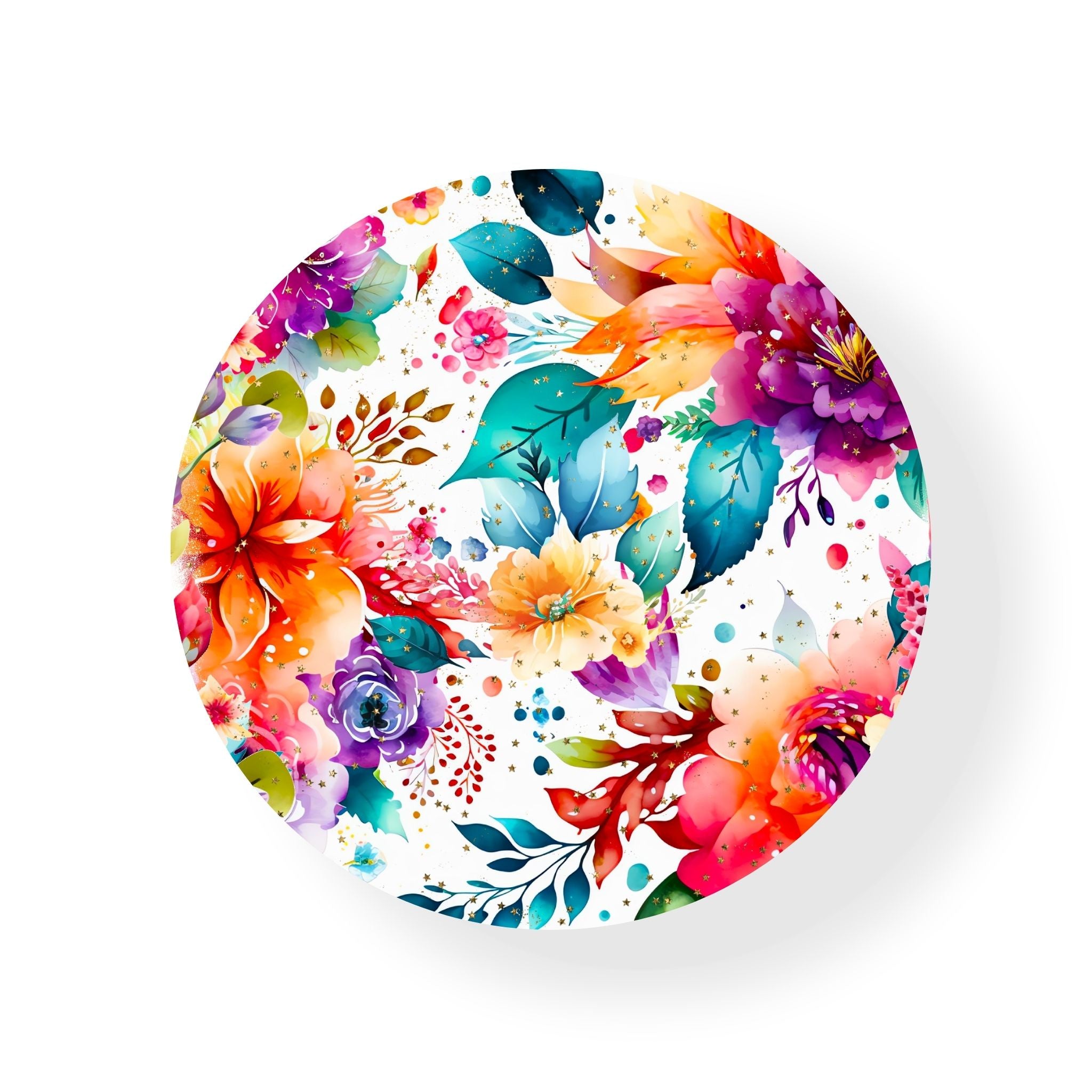 Vibrant Flower Coaster
