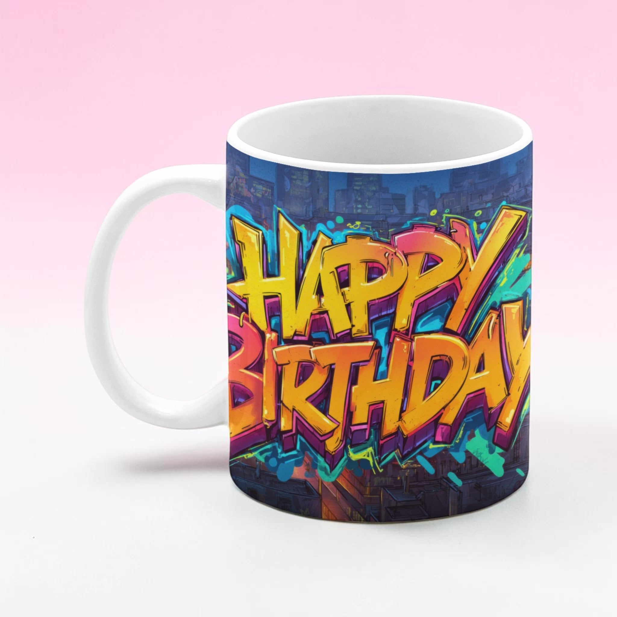Grafitti Birthday Mug