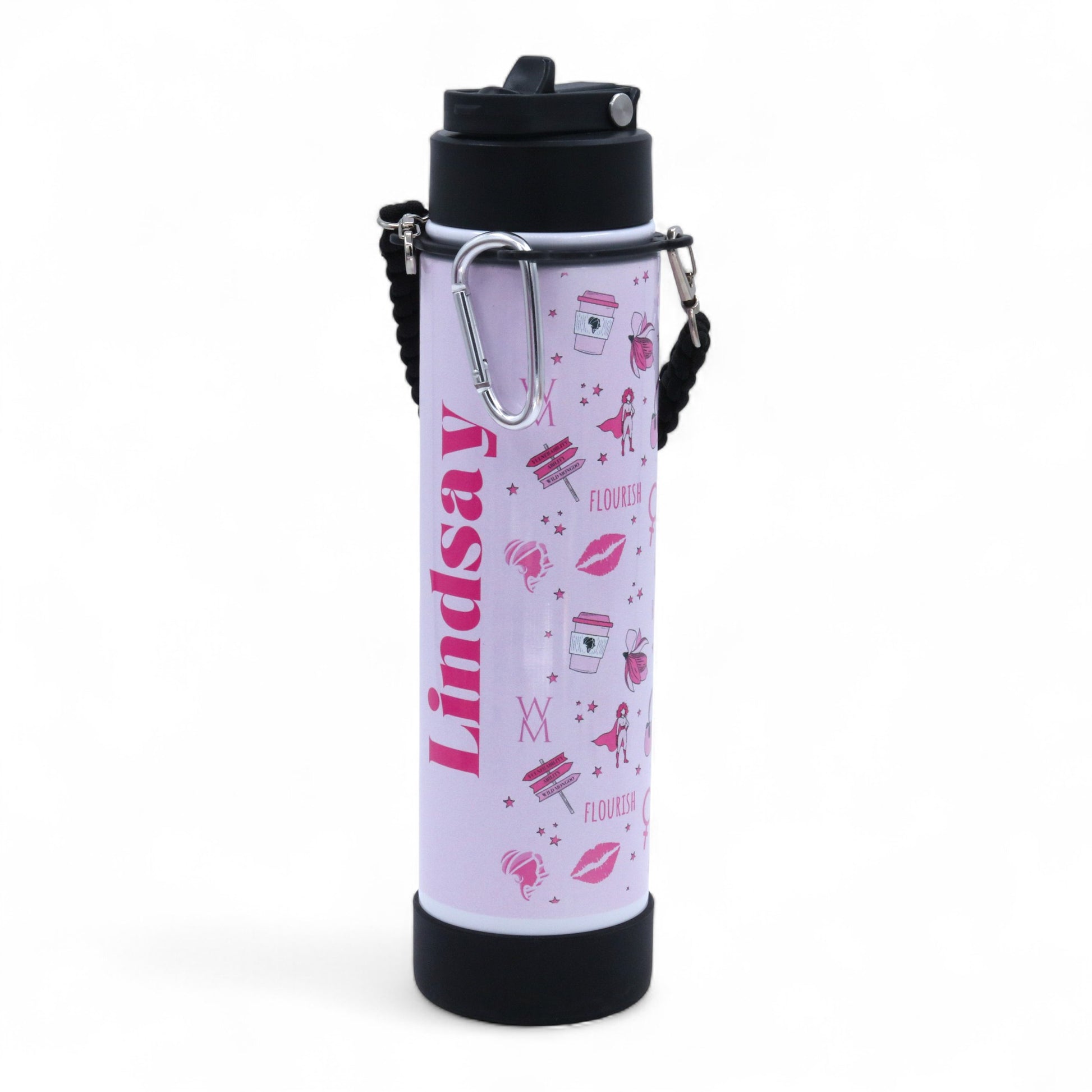 Power in Pink Water Bottle