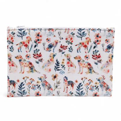 Woof and Watercolour Makeup Bag