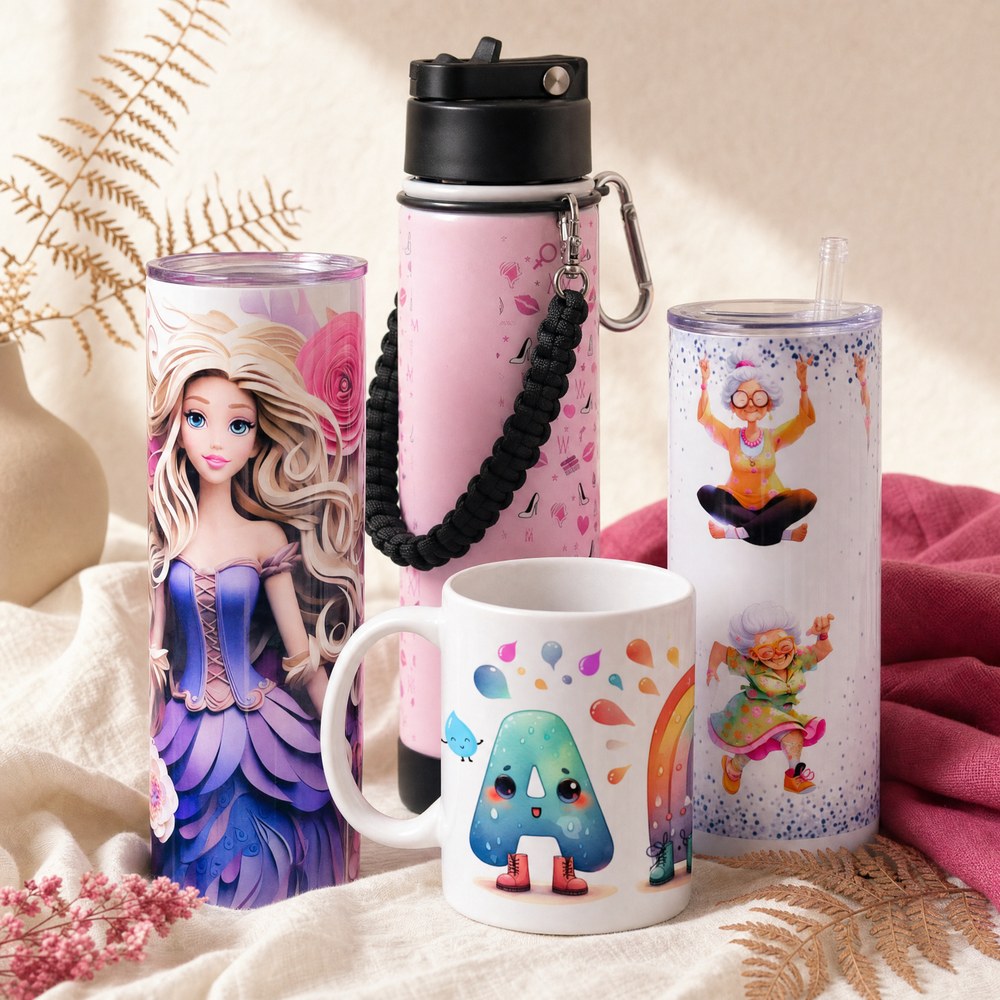 Drinkware - handmade personalised tumblers, mugs and water bottles by Wild Mongoo